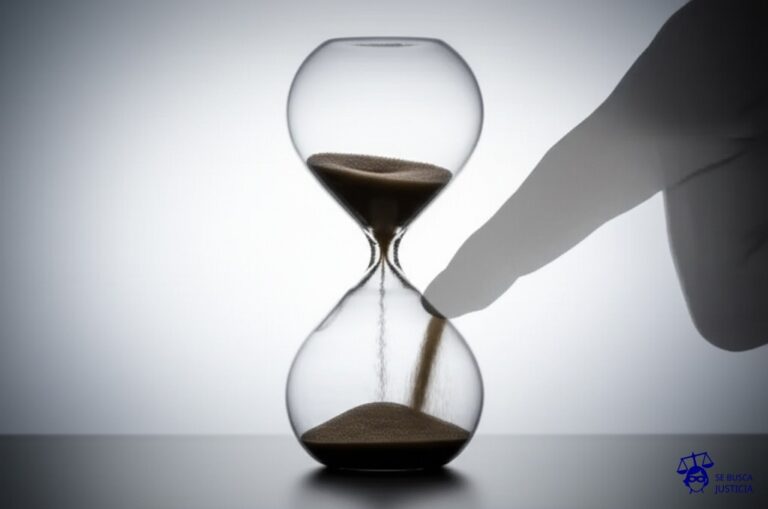 Un reloj de arena. La arena cae a un ritmo constante. De repente, una mano invisible empuja la base del reloj, acelerando drásticamente el flujo de arena. Representa: Alteración de plazos de financiación sin consentimiento del cliente