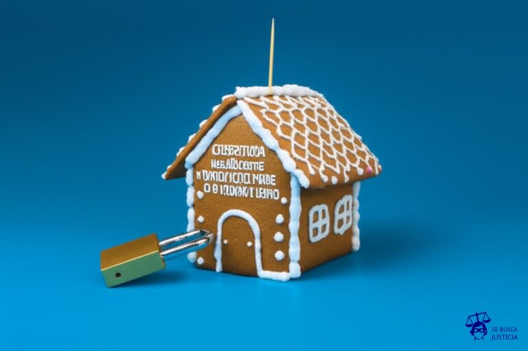 Una casa de jengibre con un candado de palillo de dientes. Representa: Cobertura insuficiente para robo o vandalismo