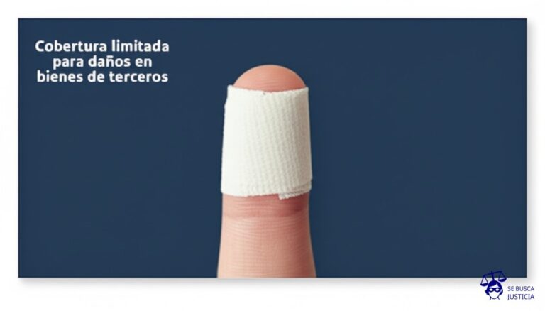 Un dedo meñique vendado. Representa: Cobertura limitada para daños en bienes de terceros