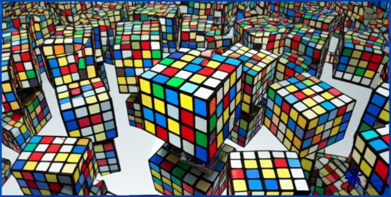 Un laberinto intrincado hecho de espejos deformantes, reflejando una y otra vez la misma imagen distorsionada de un cubo de Rubik a medio resolver. Representa: Confusión en la normativa sobre precios de transferencia