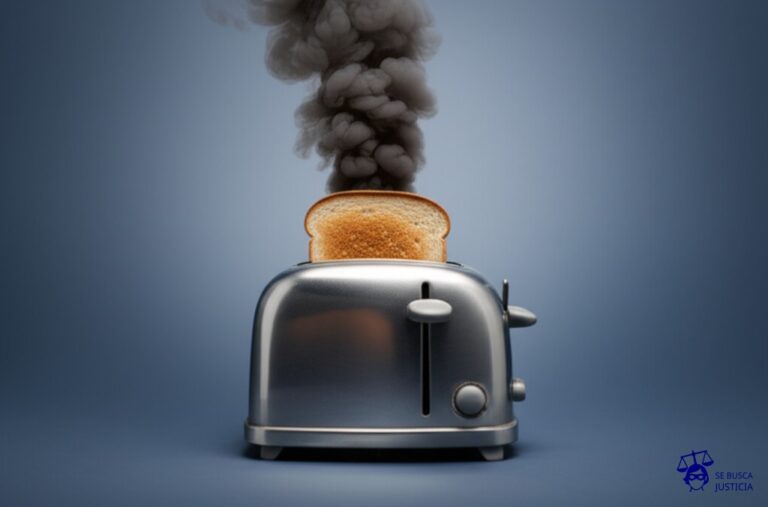 Un volcán humeante con forma de tostadora vieja y oxidada, escupiendo humo negro. Representa: Contaminación del aire por termoeléctricas obsoletas