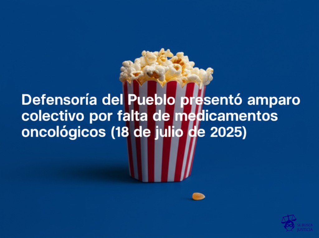 Un balde de palomitas de maíz vacío con un solo grano solitario en el fondo. Representa: Defensoría del Pueblo presentó amparo colectivo por falta de medicamentos oncológicos (18 de julio de 2025)