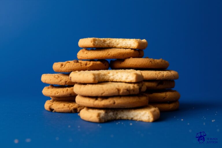 Un montón de galletas idénticas apiladas, todas con la misma mordida. Representa: Dificultad en probar originalidad de obras digitales en blockchain