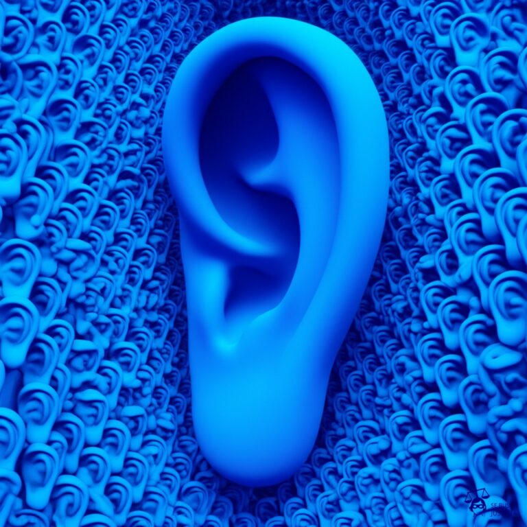 Un laberinto de oídos gigantes, con un único y estrecho pasillo de entrada, pero con miles de salidas que conducen a nada. Representa: Dificultades para registrar marcas no tradicionales (sonoras