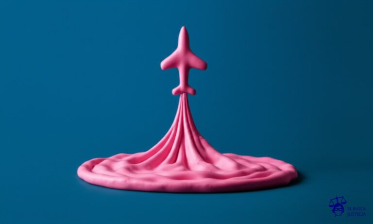 Un enorme chicle rosa masticado, deforme y pegajoso, intentando despegar del suelo, con la forma vaga de un avión. Representa: El Juicio del Harrier Jet de Pepsi (1999