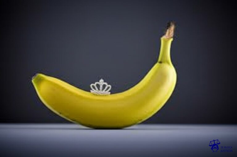 Un plátano con una tiara. Representa: El Juicio del Mono Ladrón (1950