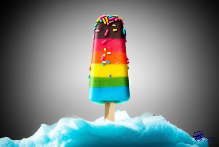 Un iceberg con una base gigantesca, visible y sólida, pero con la punta, mucho más pequeña, hecha de helado de colores brillantes y atrayentes. Representa: Fraude en la financiación de proyectos comerciales