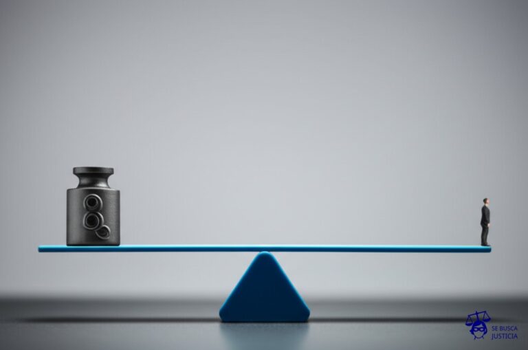 Un balancín. En un lado, un gran peso (representando el banco central). En el otro, una pequeña figura (representando la economía), subiendo y bajando de forma forzada por el peso del otro lado. Representa: Manipulación de tasas de interés