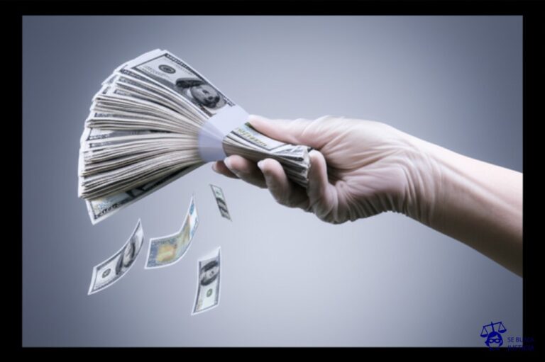 Un fantasma invisible con forma de mano extendida, intentando, sin éxito, agarrar un fajo de billetes que se desvanecen en el aire. Representa: No entrega de recibos de sueldo