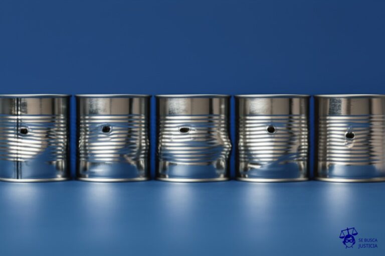 Una fila de latas de conservas idénticas, perfectamente alineadas, pero cada una ligeramente abultada y con un pequeño agujero en la parte superior. Representa: Piero Manzoni causó conflictos legales por vender latas con sus propias heces como arte