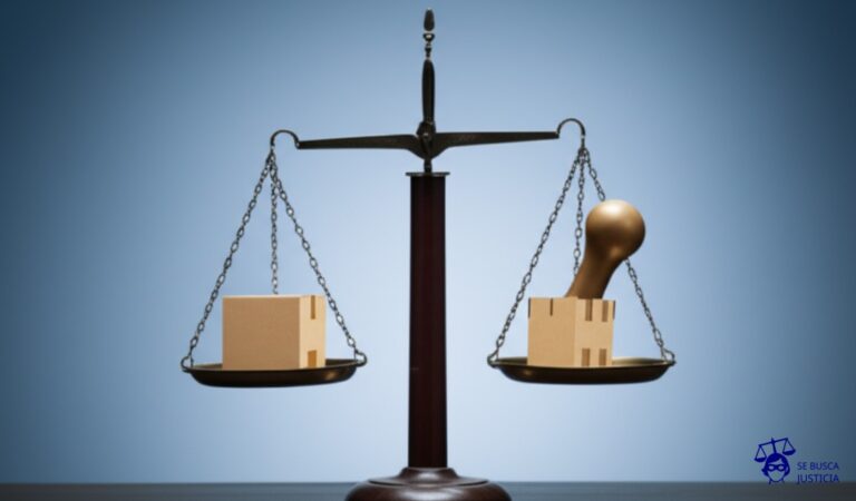 Un par de balanzas. En una, un objeto genérico (una caja, por ejemplo) está en perfecto equilibrio. En la otra, el mismo objeto genérico está en un platillo y en el otro platillo una pesa enorme, pero la balanza parece equilibrada gracias a una ilusión óptica (el platillo con la pesa está inclinado y la pesa, aunque grande, parece flotar o ser más ligera). Representa: Publicidad comparativa engañosa