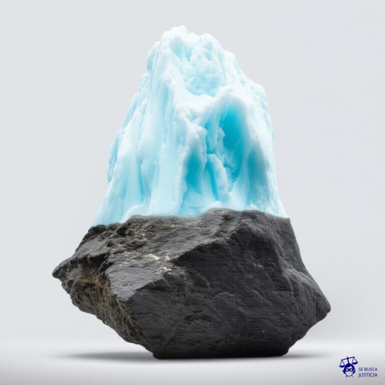 Un iceberg con la punta (lo prometido) reluciente y elaborada, y la gran masa sumergida (la realidad) siendo una simple roca sin pulir. Representa: Una academia de idiomas o cursos online no cumple con la calidad educativa prometida o no entrega el material de estudio completo defraudando la inversión del alumno.