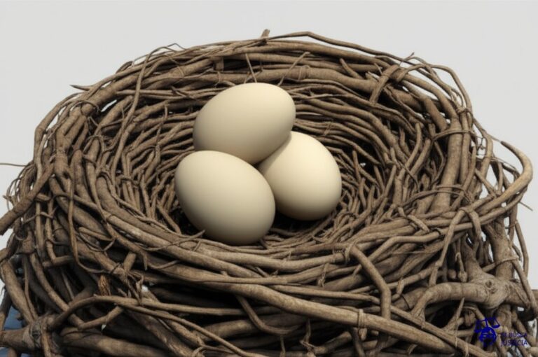 Un huevo de gallina, colocado discretamente en el nido de un águila. Representa: Usucapión iniciada sin conocimiento del propietario