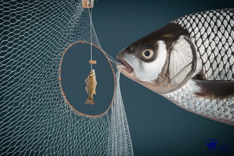 Un gran agujero en una red de pesca, con un pez pequeño (el tercero damnificado) atrapado en la red, y un pez grande (la aseguradora) intentando tapar el agujero con un parche diminuto. Representa: Inoponibilidad de franquicias o límites de cobertura a terceros damnificados en un siniestro de responsabilidad civil automotor. La aseguradora argumenta que la víctima no es parte del contrato y está obligada por sus términos. El mecanismo legal se centra en la función social del seguro y el principio de reparación plena para el tercero.